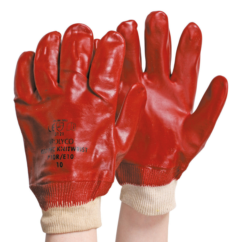 Gant en PVC - Rouge