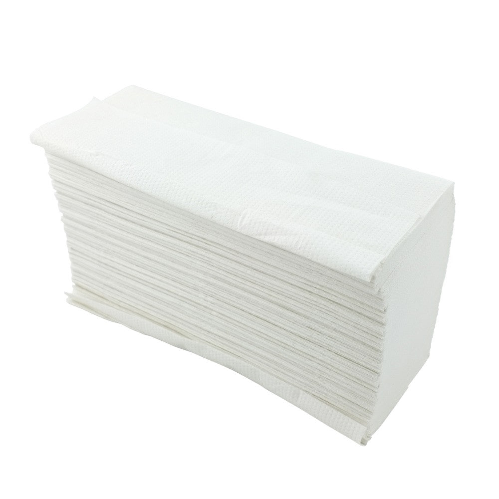 Essuie-mains pliage Z - Blanc - 2 plis - 3 000 feuilles