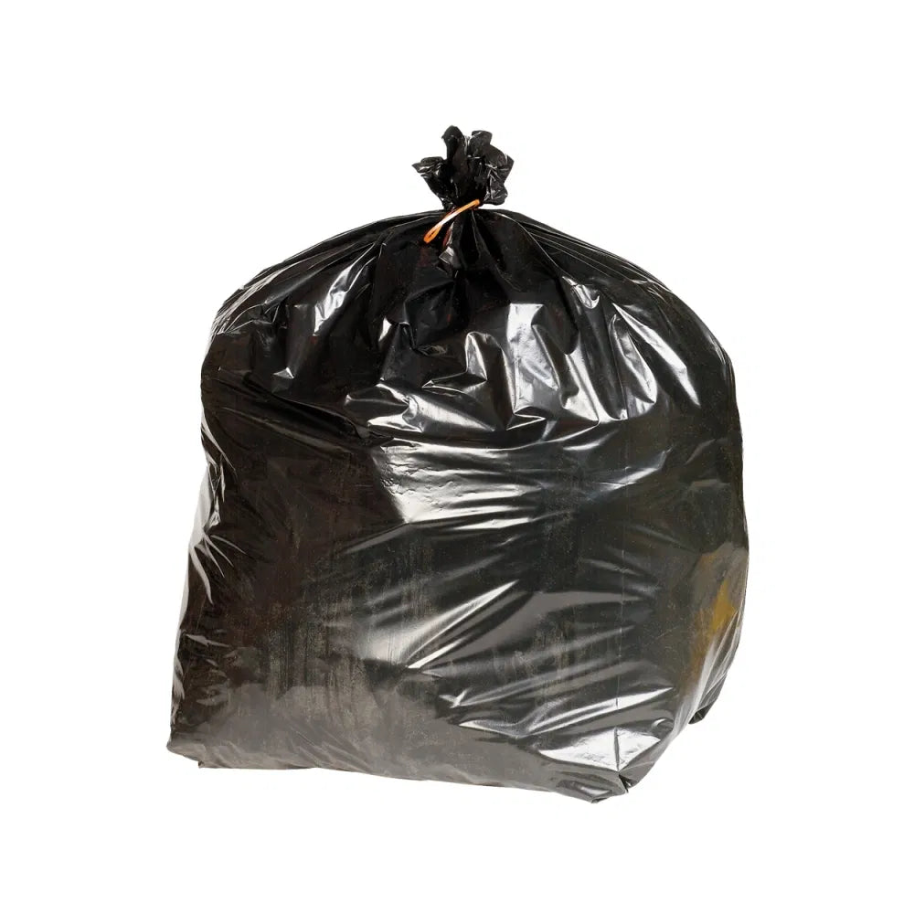 Sacs pour poubelles noires à roulettes 30" x 46" x 53" - Paquet de 100